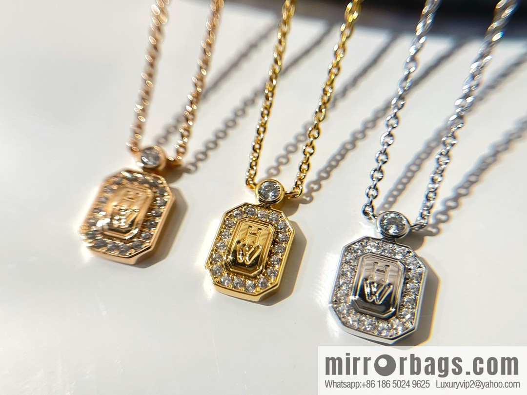 HARRY WINSTON HW square necklace