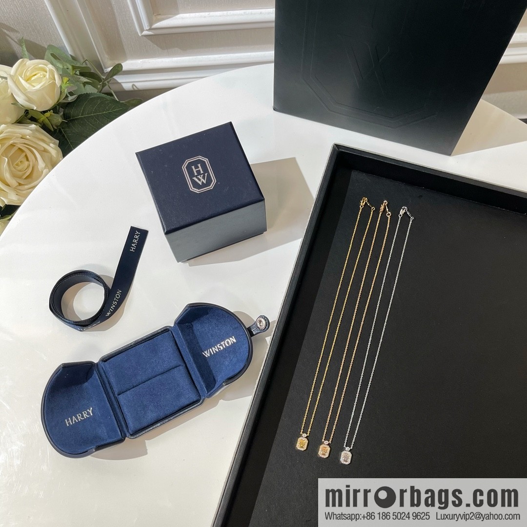 HARRY WINSTON HW square necklace