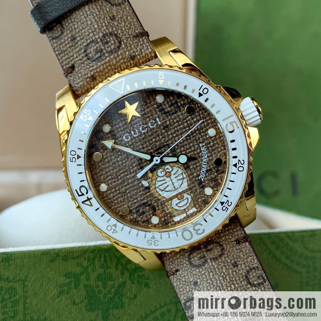 Gucci Gucci Dora A Dream joint limited edition Doraemon × Gucci joint series GucciDive watch