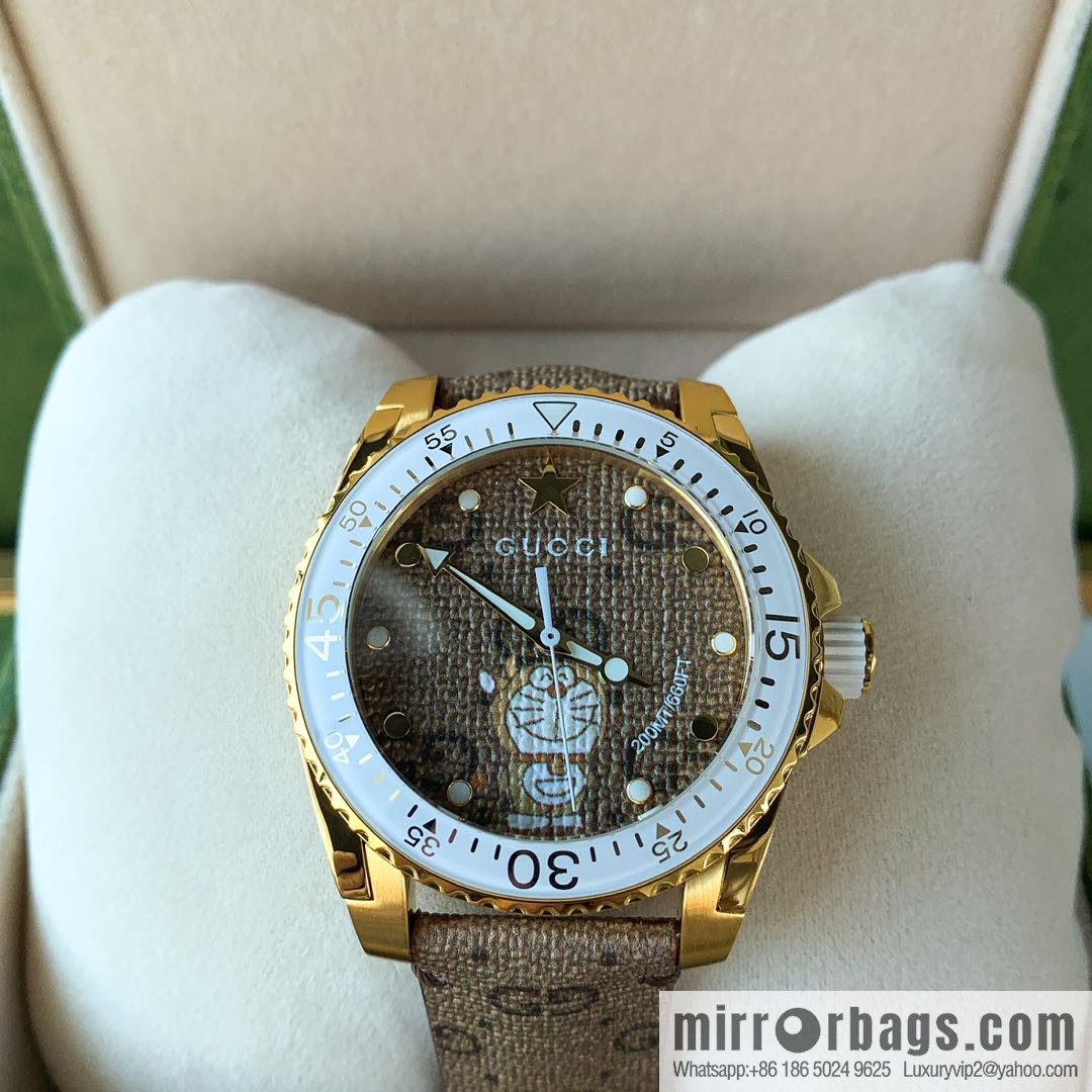 Gucci Gucci Dora A Dream joint limited edition Doraemon × Gucci joint series GucciDive watch