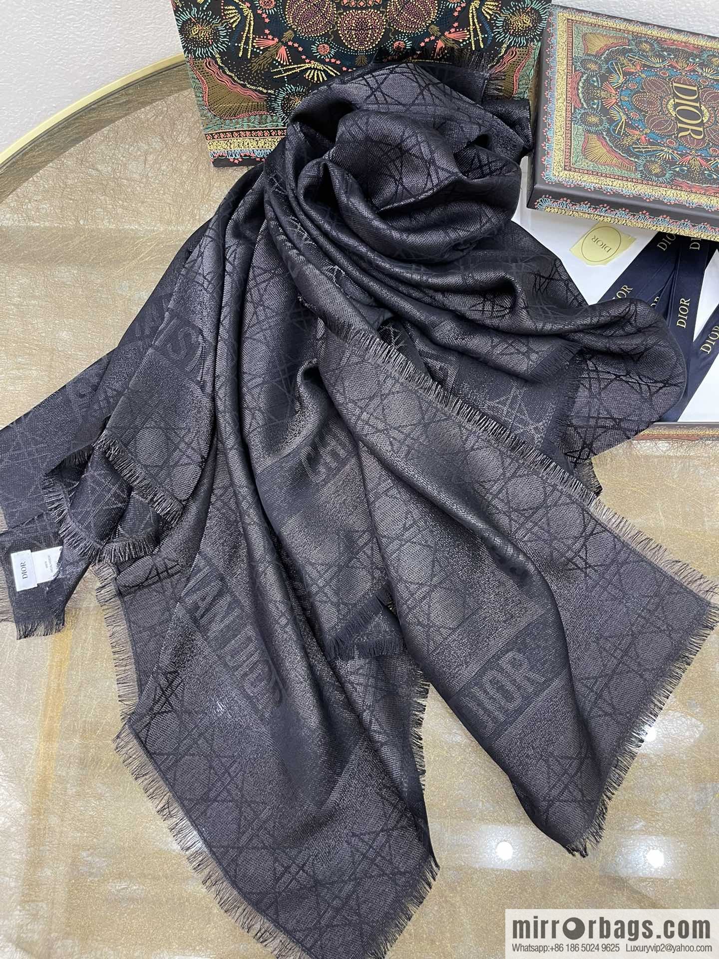 Dior Dior Classic Rattan Checkered Scarf 04CAL140I630_C019