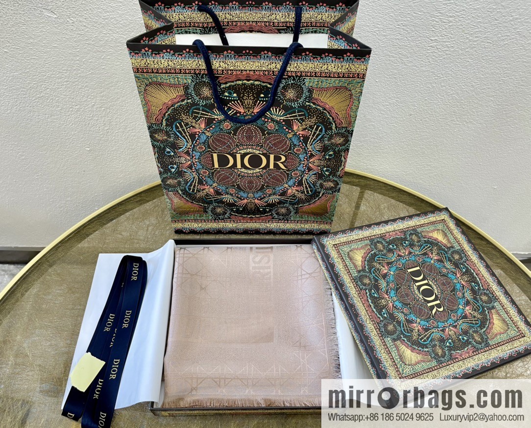 Dior Dior Classic Rattan Checkered Scarf 04CAL140I630_C019
