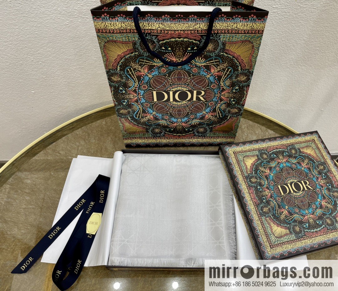 Dior Dior Classic Rattan Checkered Scarf 04CAL140I630_C019