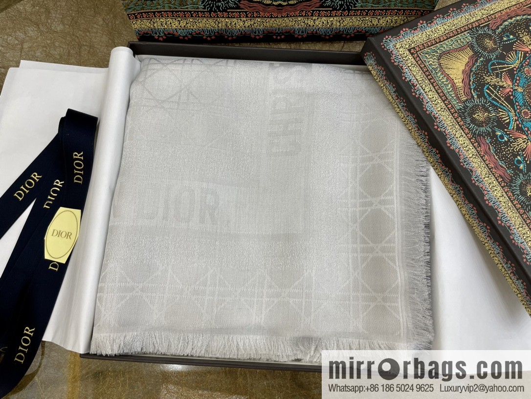 Dior Dior Classic Rattan Checkered Scarf 04CAL140I630_C019