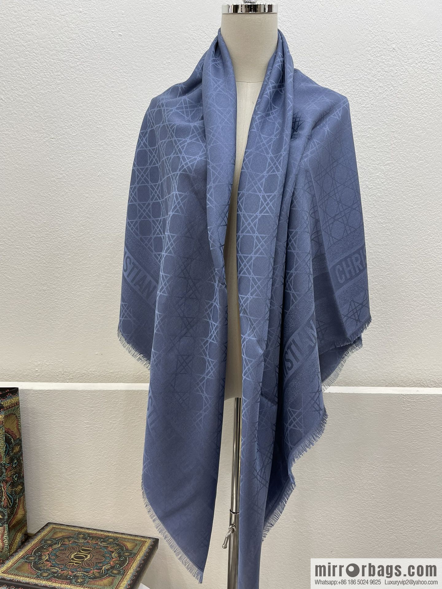 Dior Dior Classic Rattan Checkered Scarf 04CAL140I630_C019