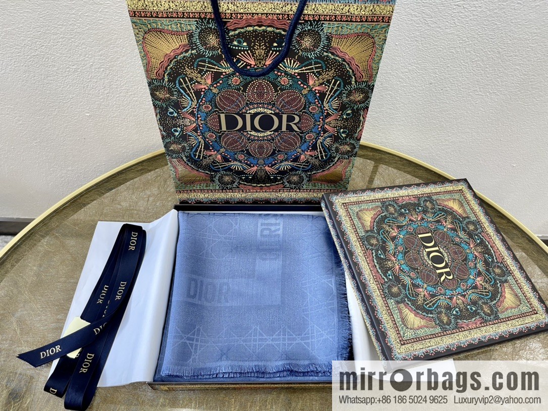 Dior Dior Classic Rattan Checkered Scarf 04CAL140I630_C019