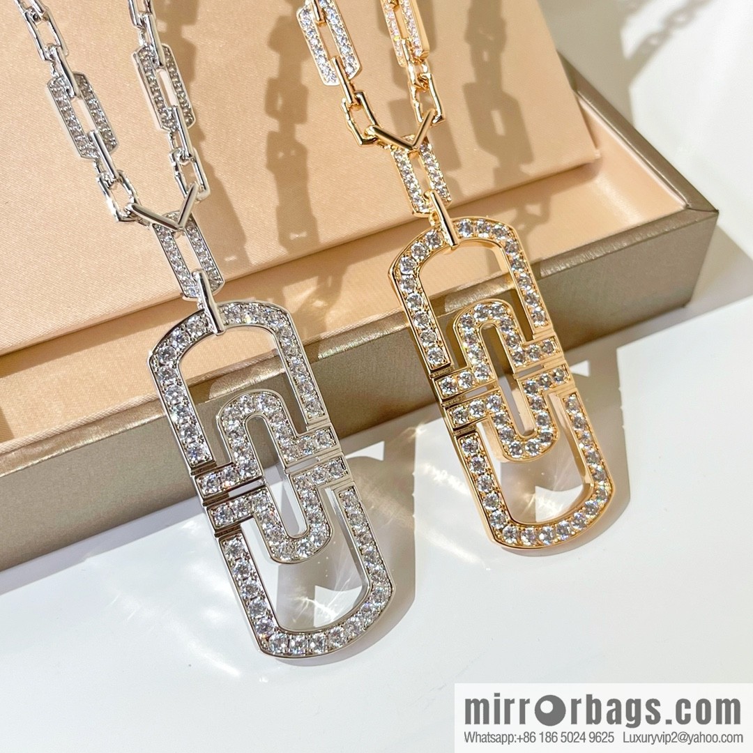 BVLGARI Bulgari new large paperclip necklace