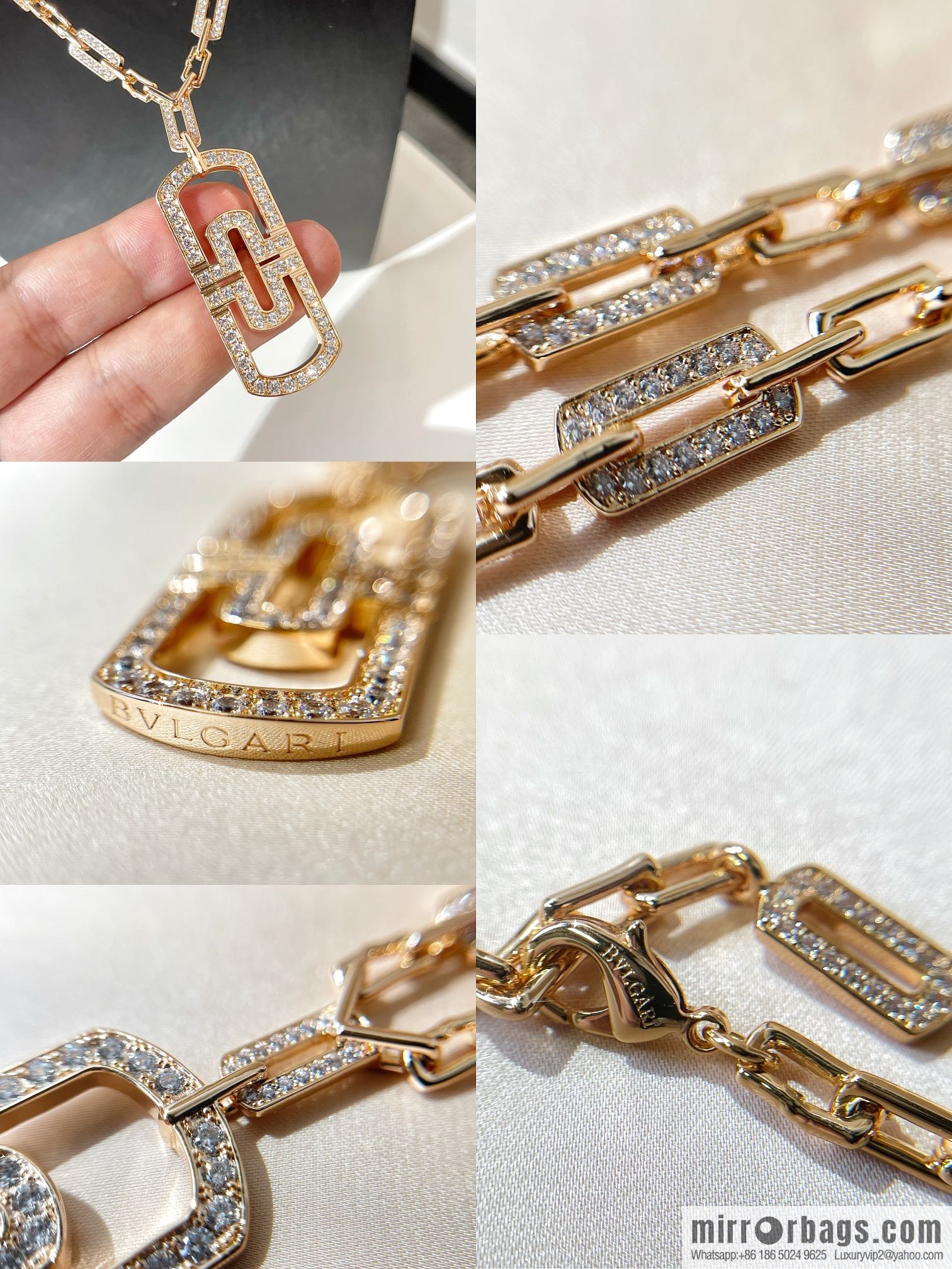 BVLGARI Bulgari new large paperclip necklace