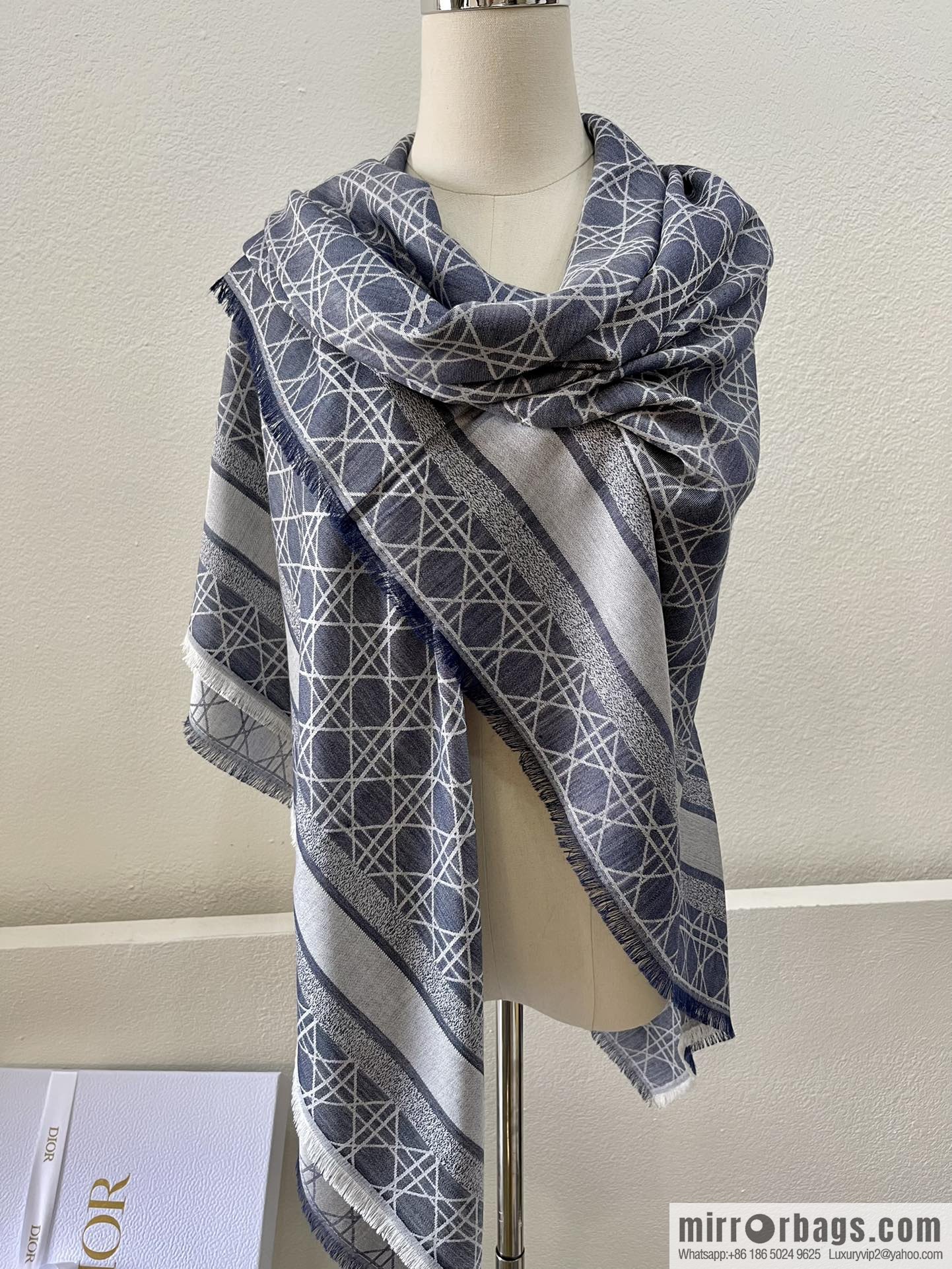 Dior Dior Denim Blue Canage Shawl 15CAN140I163_C525