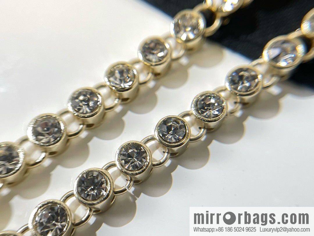 2021 new Chanel double c pearl full diamond necklace