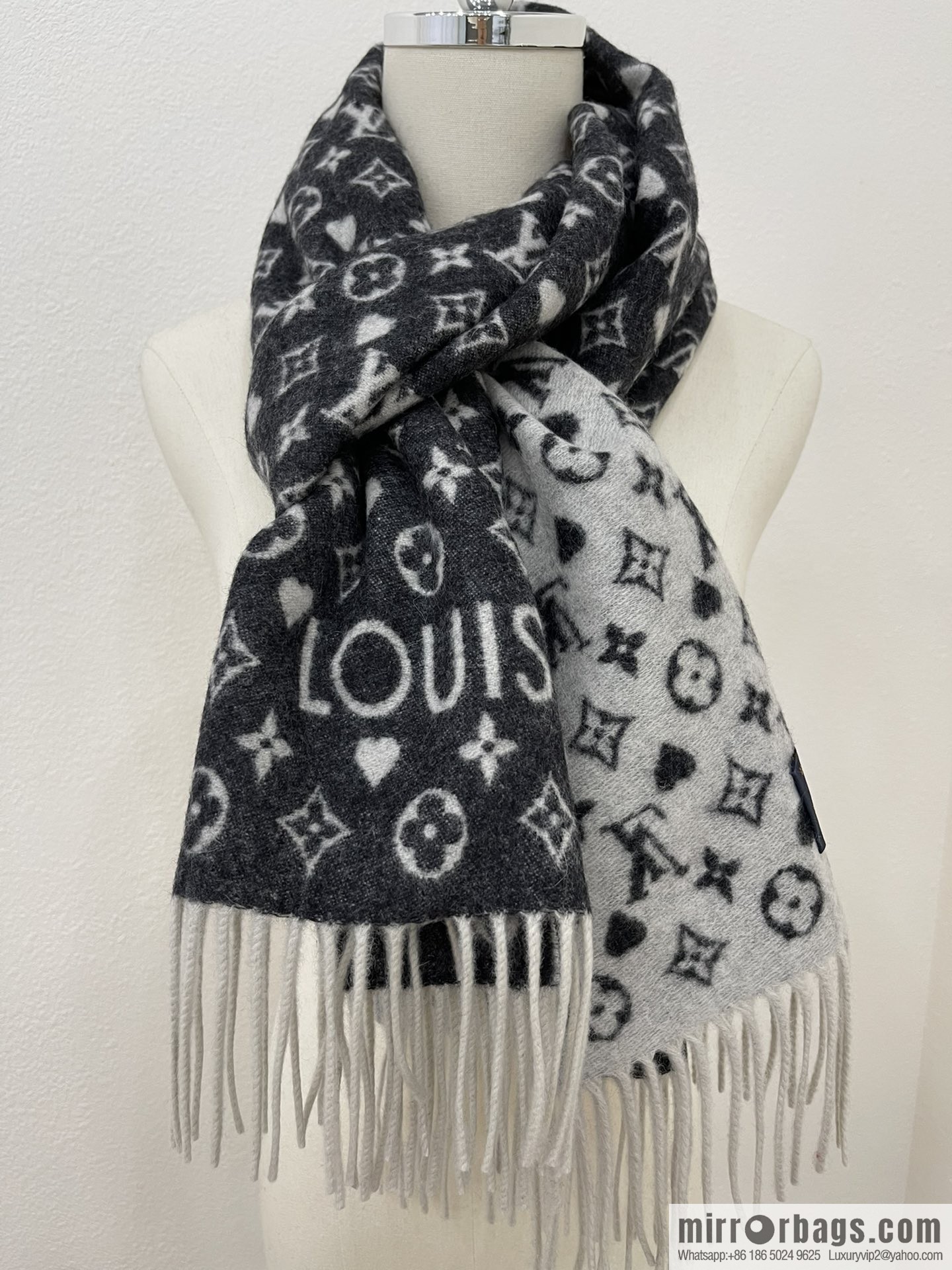 LV Louis Vuitton 100% cashmere scarf Mp2907