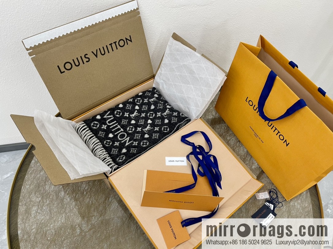LV Louis Vuitton 100% cashmere scarf Mp2907