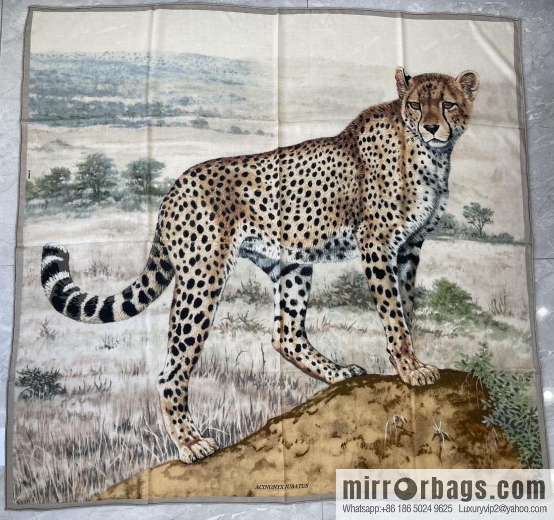 Hermes Handmade curled cashmere and silk blend shawl