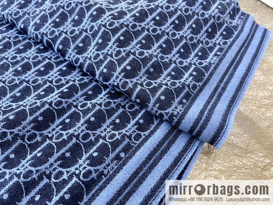 Dior Oblique Printed Men's Cashmere Scarf 93E0008A0320_C585