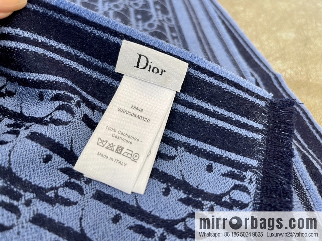 Dior Oblique Printed Men's Cashmere Scarf 93E0008A0320_C585