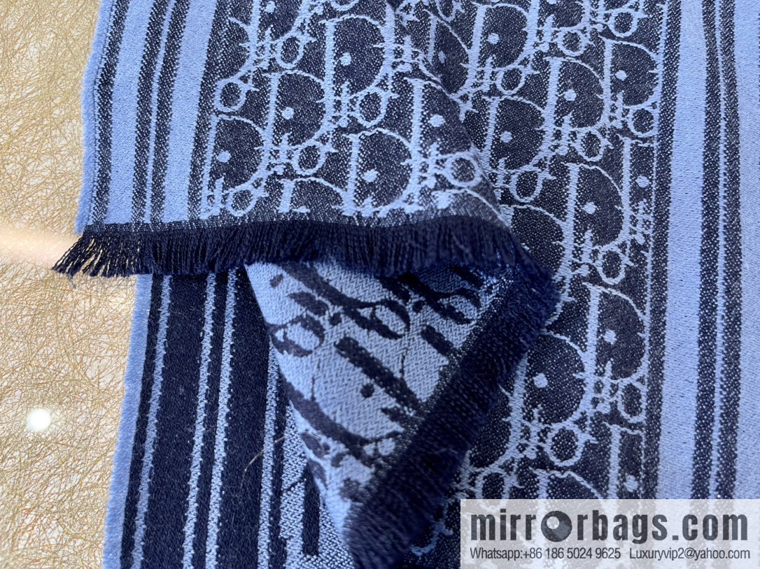 Dior Oblique Printed Men's Cashmere Scarf 93E0008A0320_C585