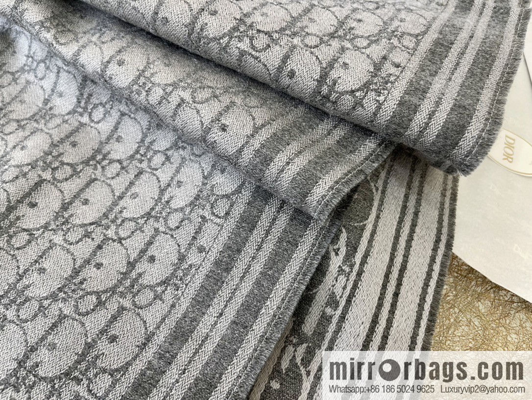 Dior Oblique Printed Men's Cashmere Scarf 93E0008A0320_C585