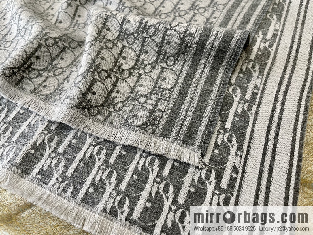 Dior Oblique Printed Men's Cashmere Scarf 93E0008A0320_C585