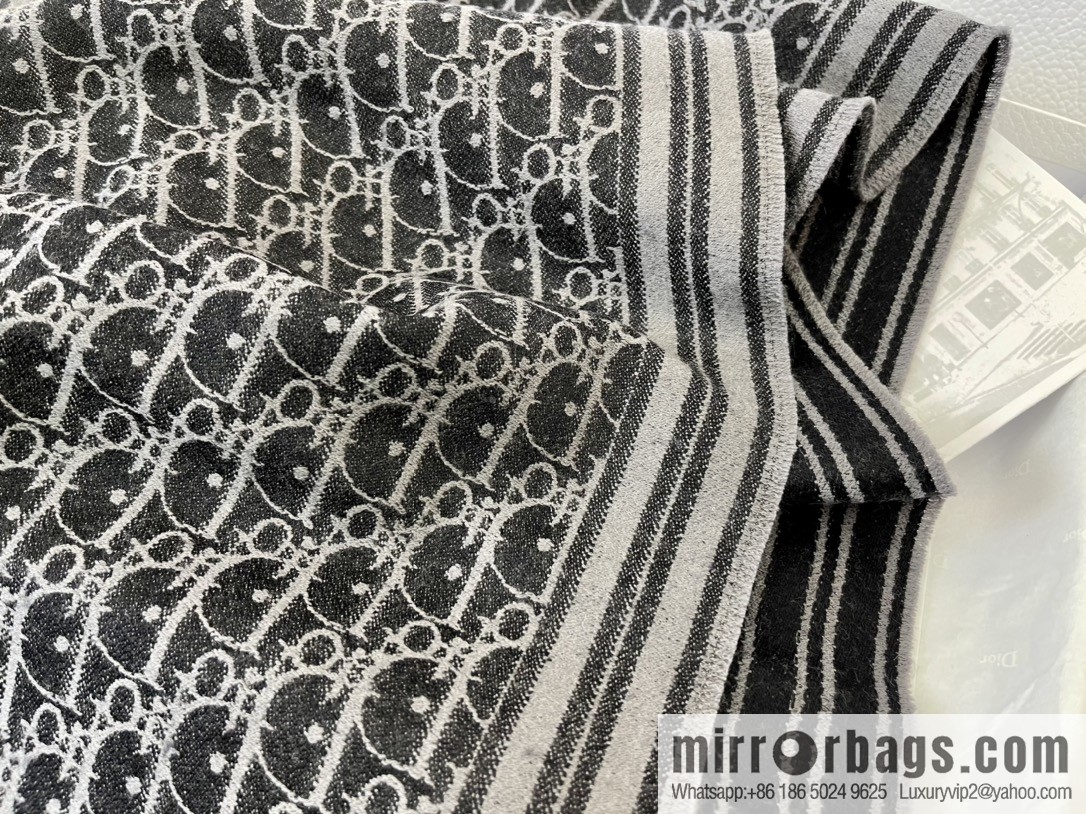 Dior Oblique Printed Men's Cashmere Scarf 93E0008A0320_C585