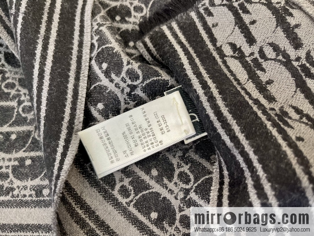 Dior Oblique Printed Men's Cashmere Scarf 93E0008A0320_C585
