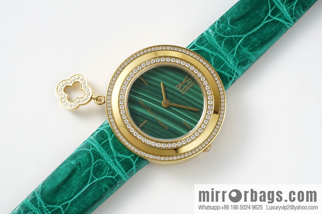 Van Cleef & Arpels Design Features Swiss Quartz Movement Watch