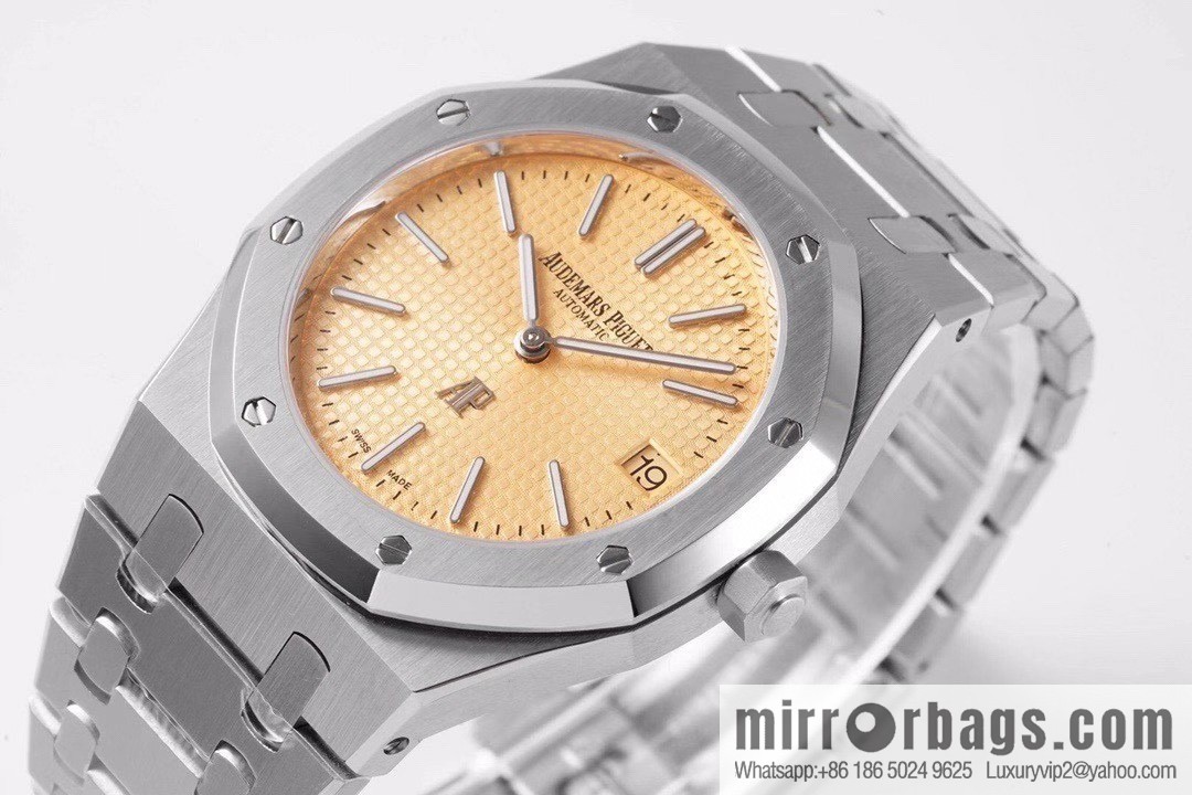 Royal Oak 15202 watch size 39mm super two-pin mechanical movement, sapphire crystal glass mirror, original Cal.2121 automatic movement