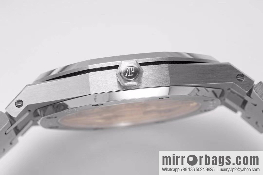 Royal Oak 15202 watch size 39mm super two-pin mechanical movement, sapphire crystal glass mirror, original Cal.2121 automatic movement