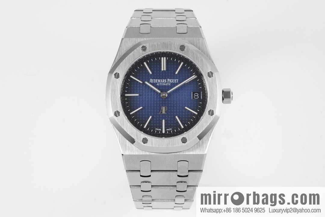 Royal Oak 15202 watch size 39mm super two-pin mechanical movement, sapphire crystal glass mirror, original Cal.2121 automatic movement