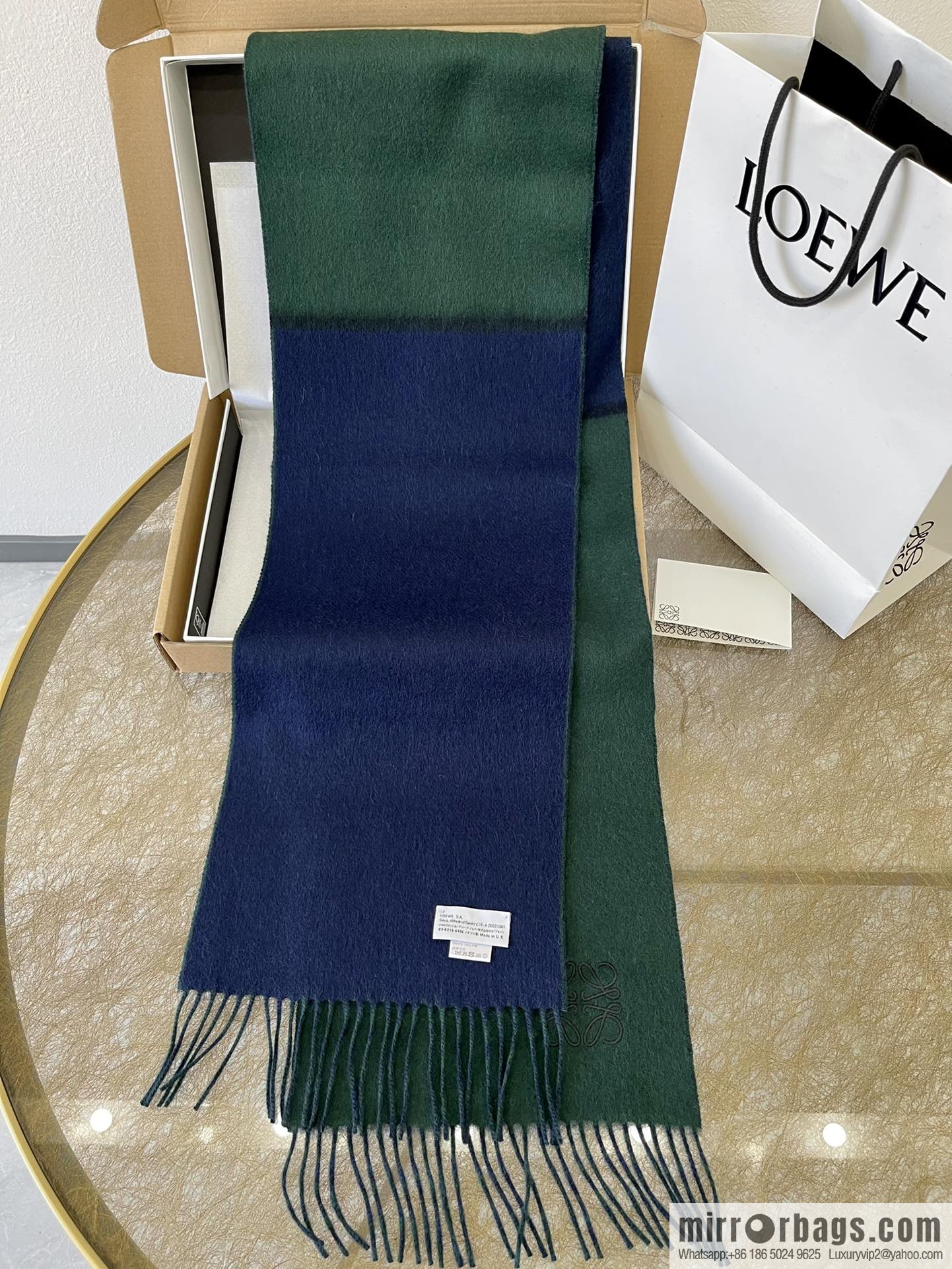 LOEWE Luo Yiwei cashmere men's and women's same scarf