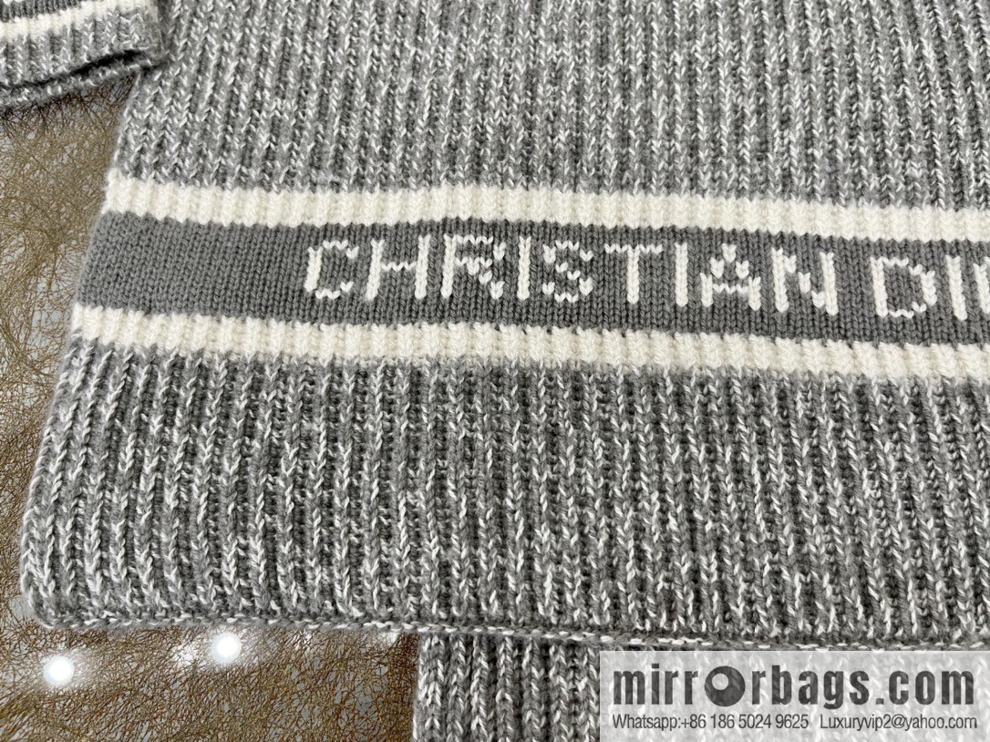 (Set) Dior Rock Grey • D-White Scarf 05DWI314I007_C540