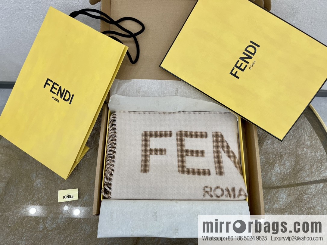FENDI Fendi Roman plaid double-sided towel