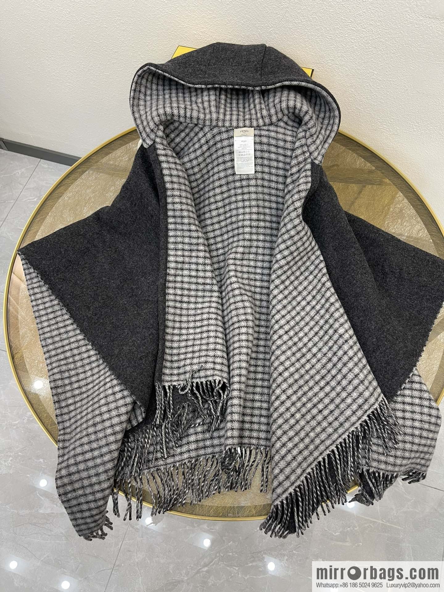 Fendi cream wool and cashmere cape FXX722AHR1F0QF7