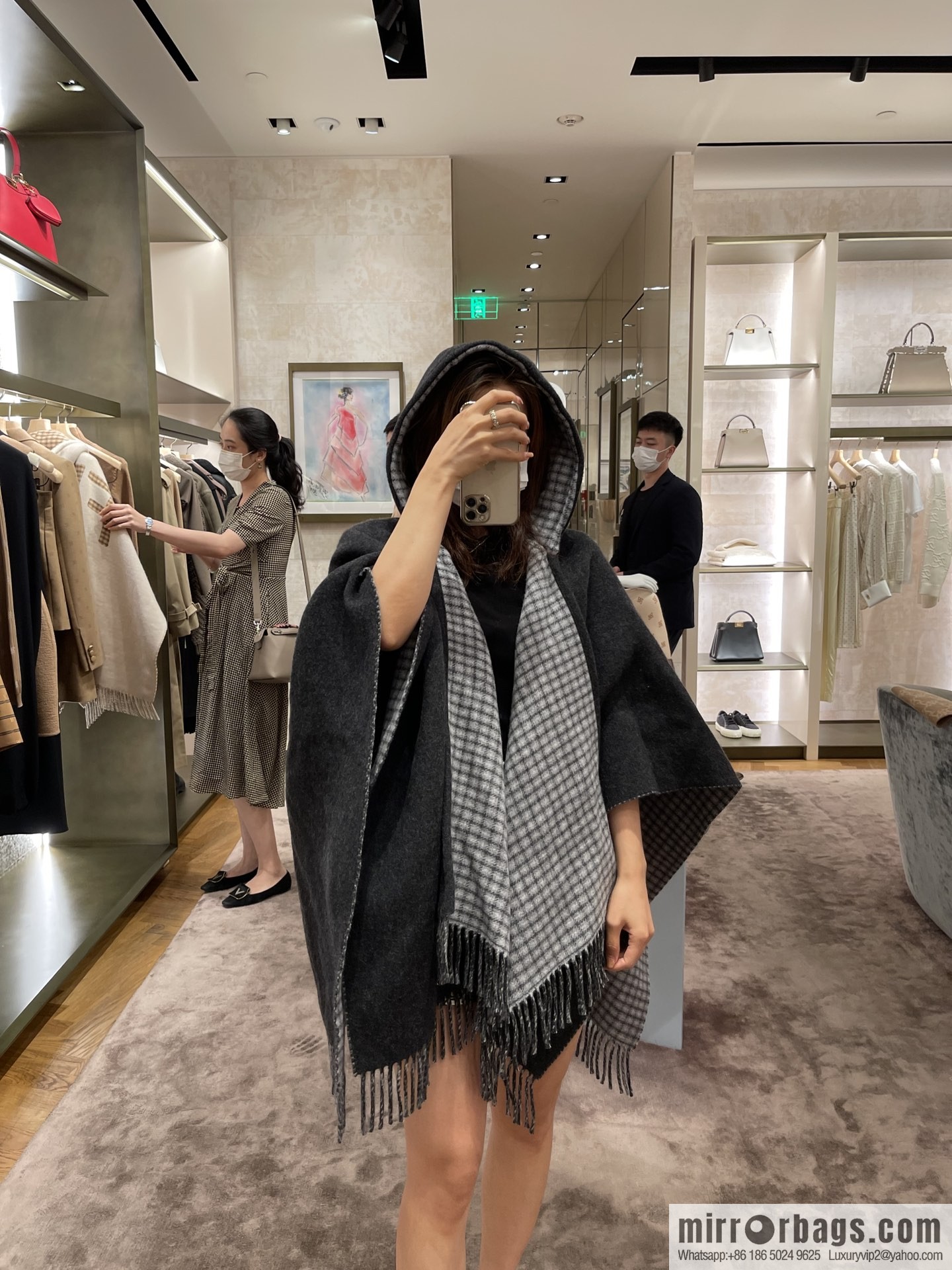 Fendi cream wool and cashmere cape FXX722AHR1F0QF7