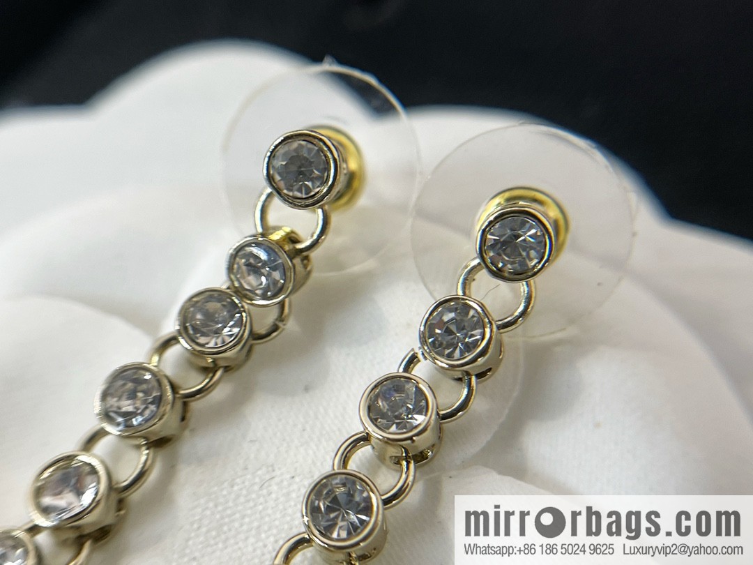 New ☑️ Chanel double c pearl stud earrings