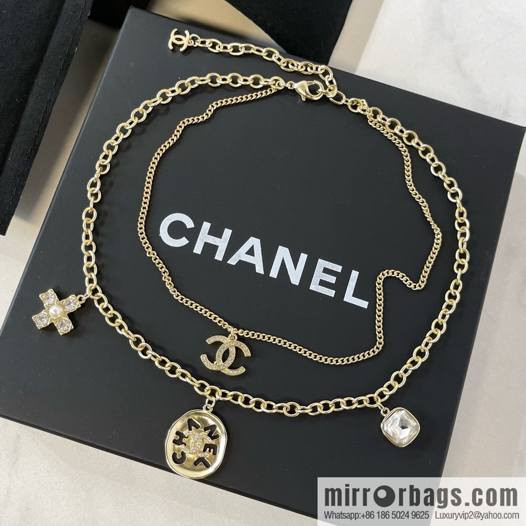 New ☑️ Chanel double layer double c necklace