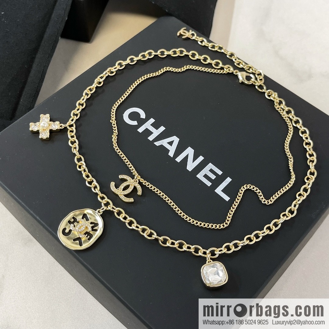 New ☑️ Chanel double layer double c necklace