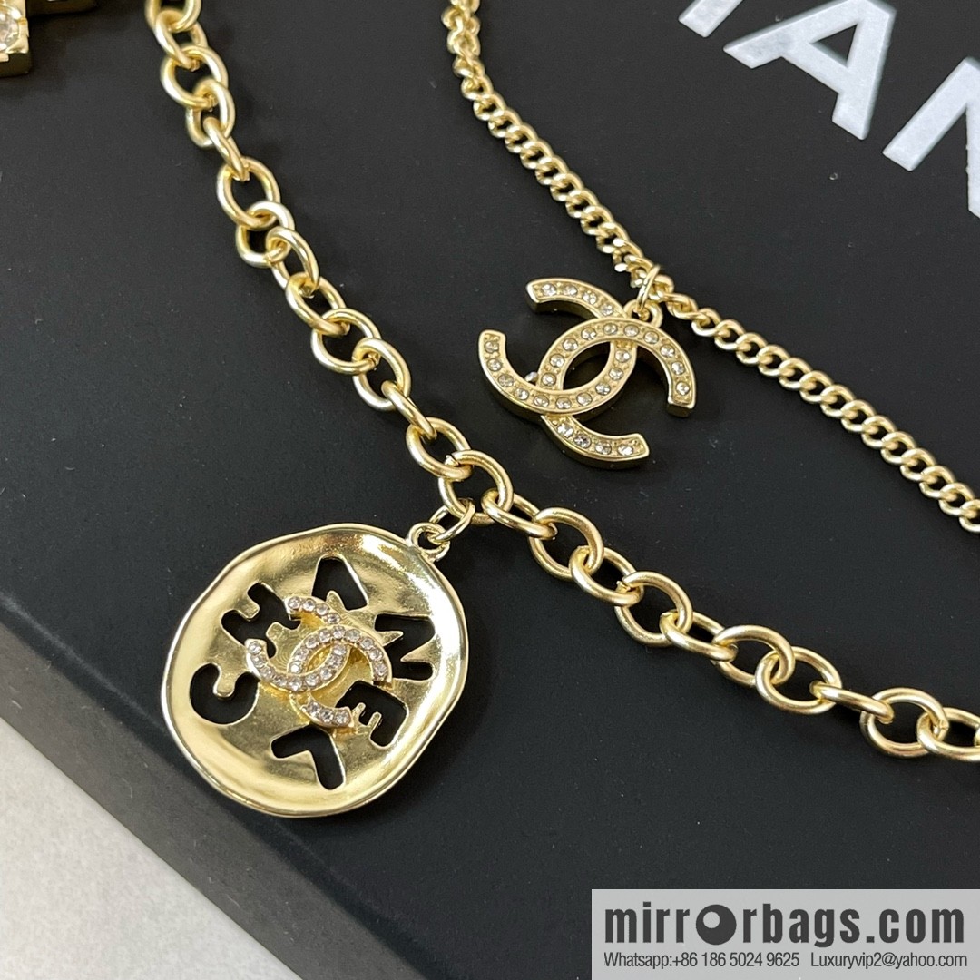 New ☑️ Chanel double layer double c necklace