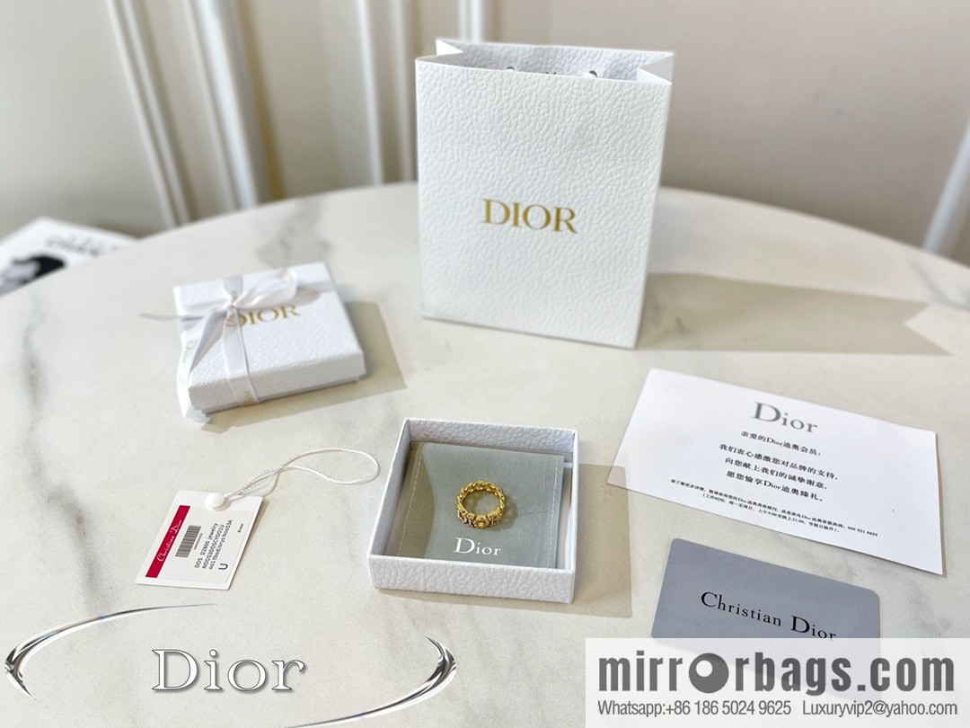 New ☑️ Dior full diamond letter ring