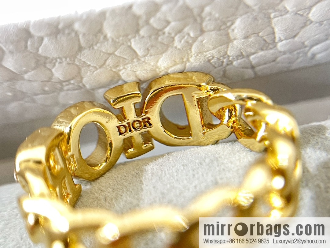 New ☑️ Dior full diamond letter ring