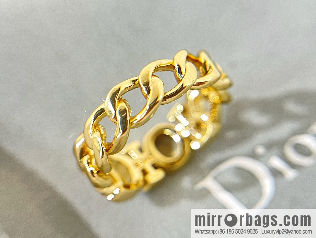 New ☑️ Dior full diamond letter ring