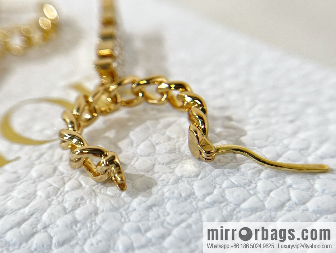 New ☑️ Dior full diamond letter stud earrings