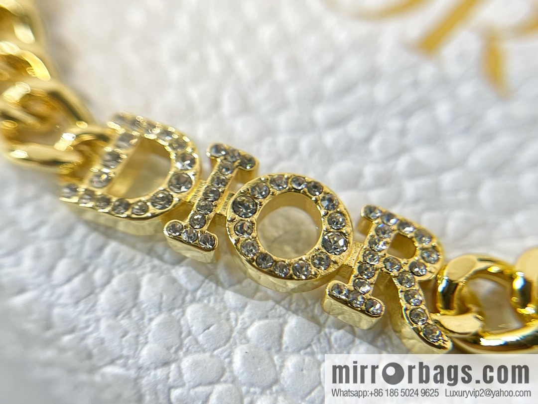 New ☑️ Dior full diamond bracelet necklace