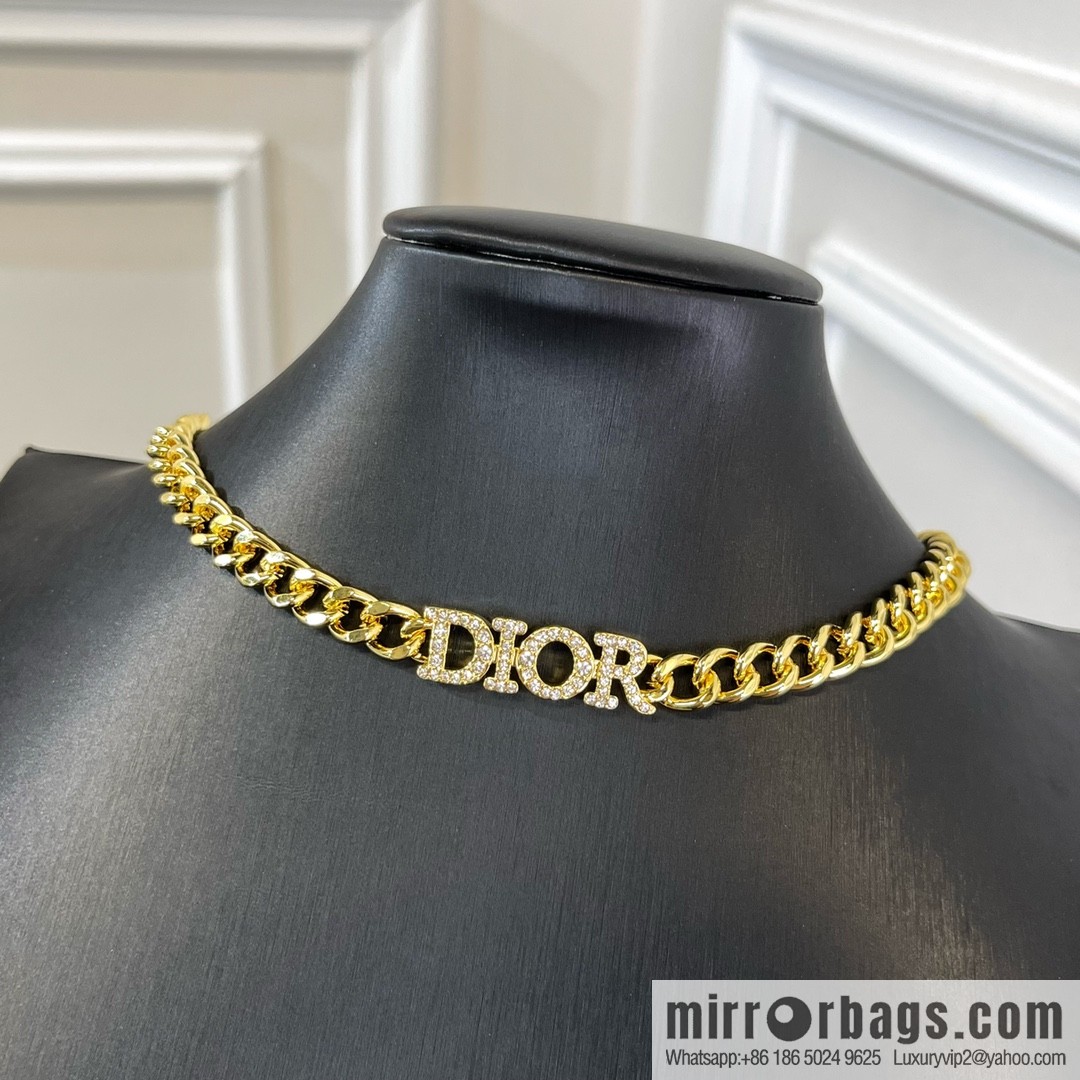 New ☑️ Dior full diamond bracelet necklace