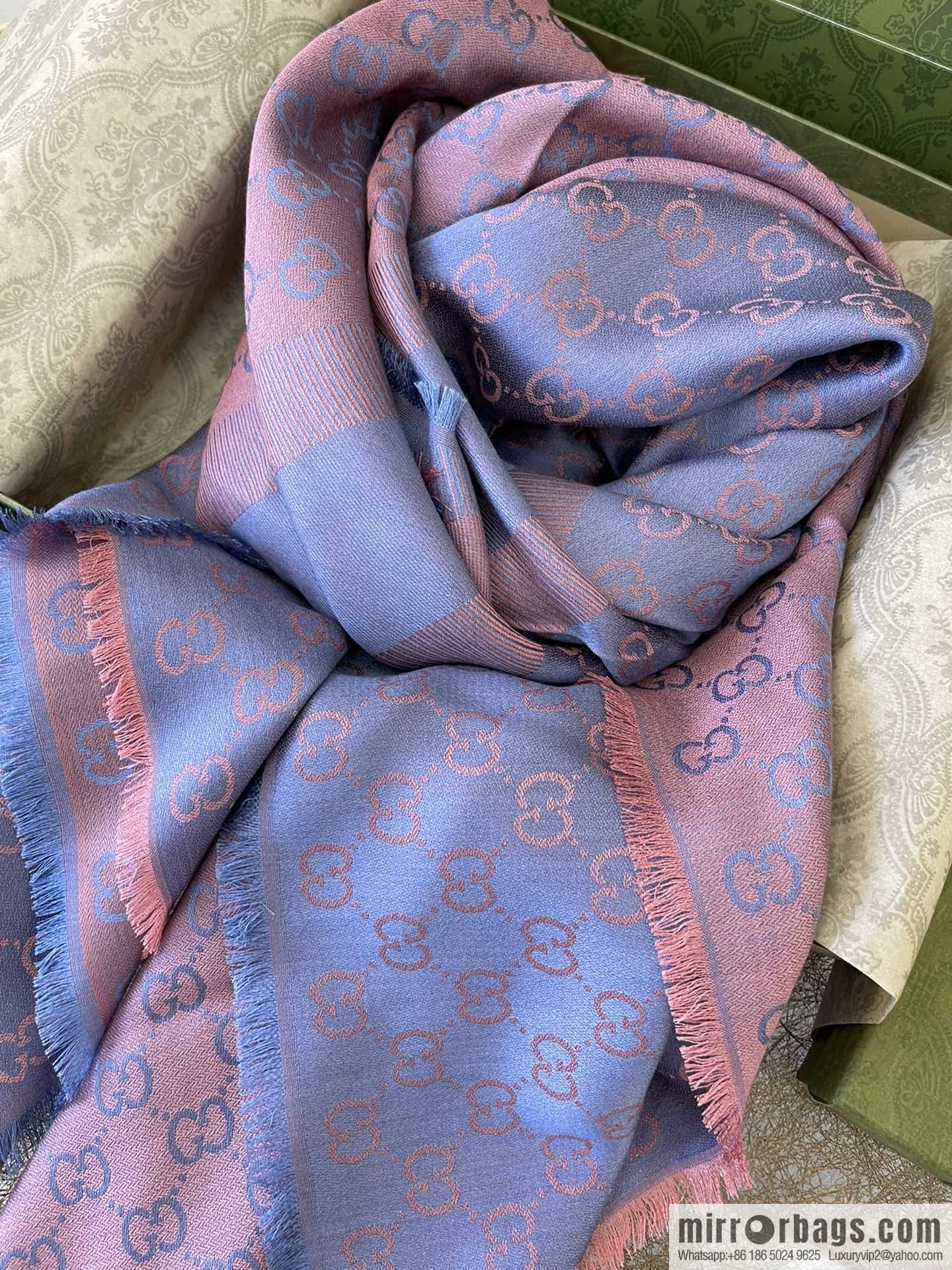 GUCCI Gucci silk-wool blend scarf