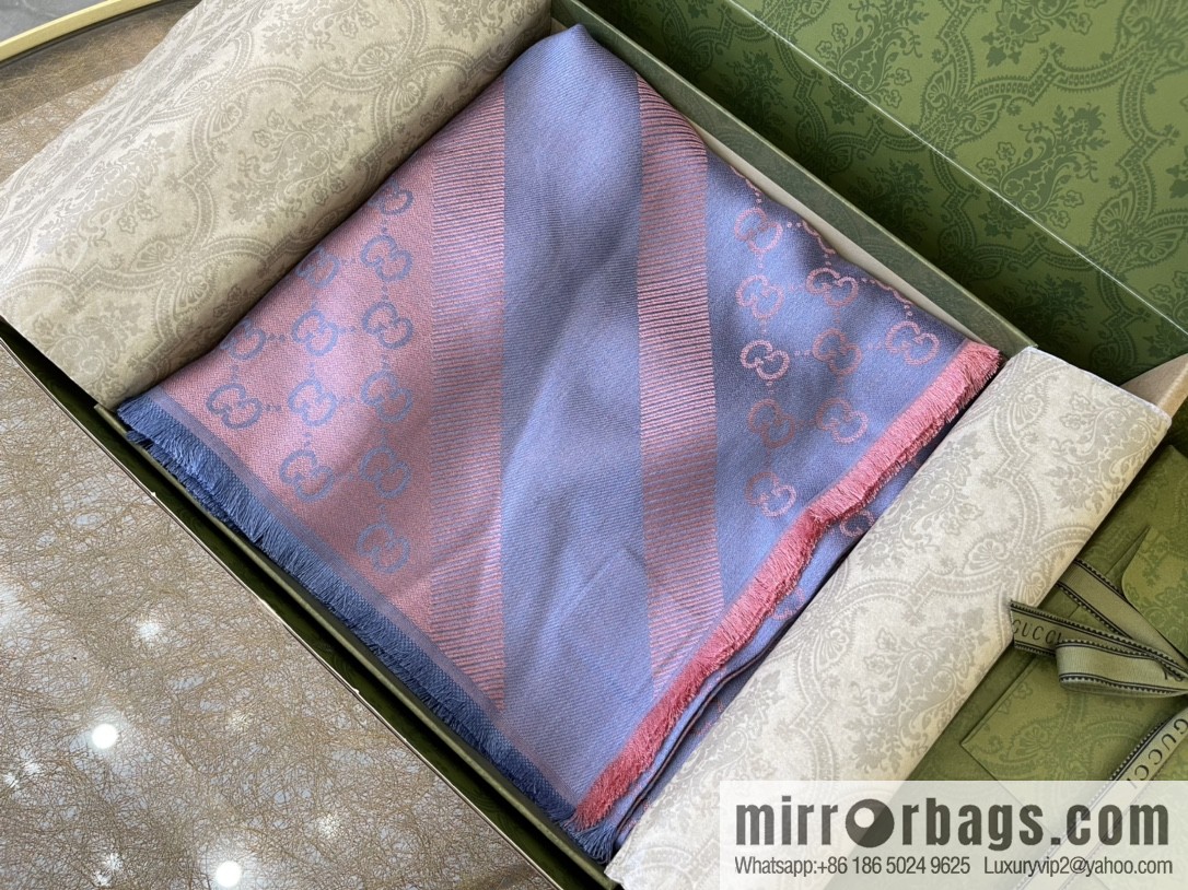 GUCCI Gucci silk-wool blend scarf