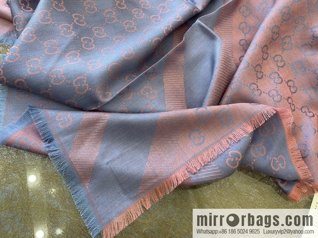 GUCCI Gucci silk-wool blend scarf