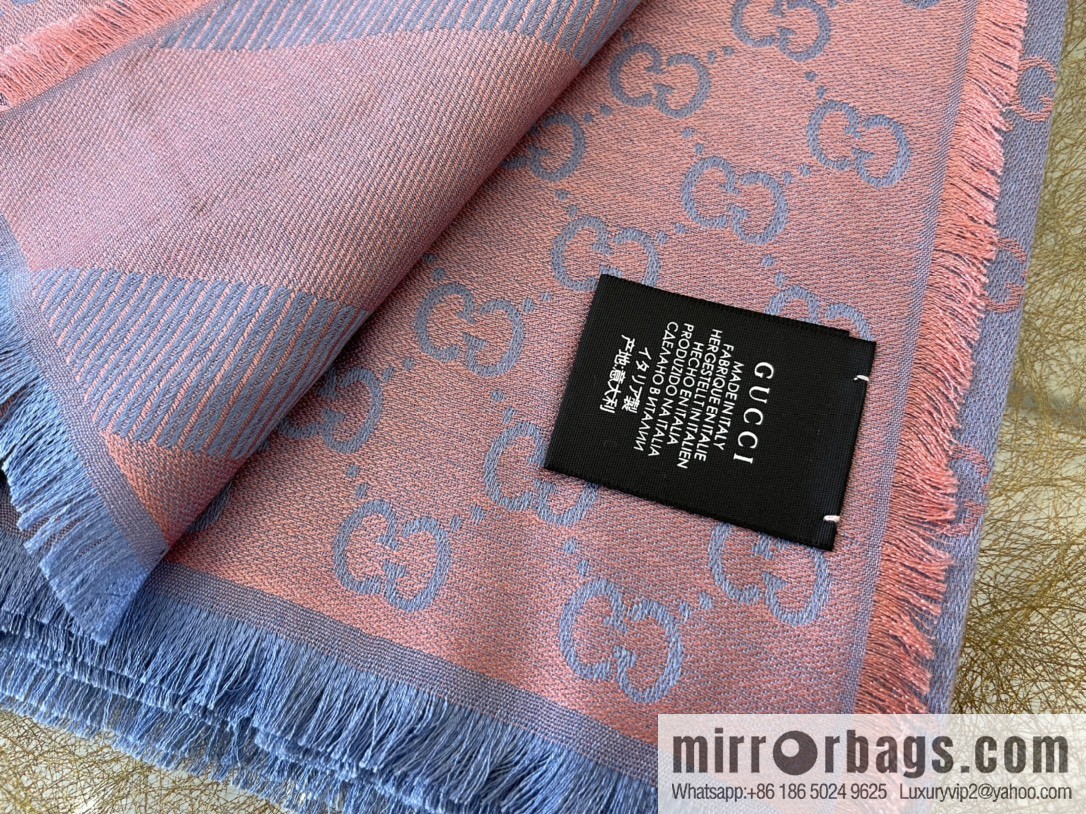 GUCCI Gucci silk-wool blend scarf