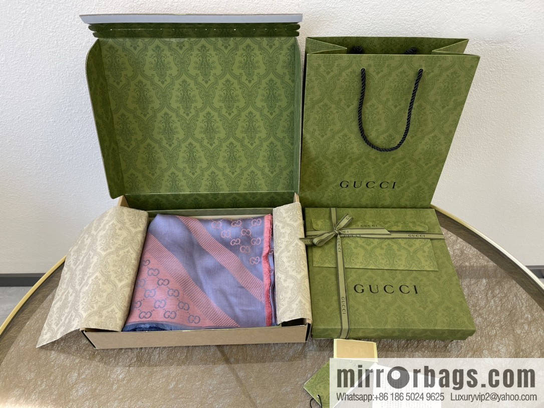 GUCCI Gucci silk-wool blend scarf