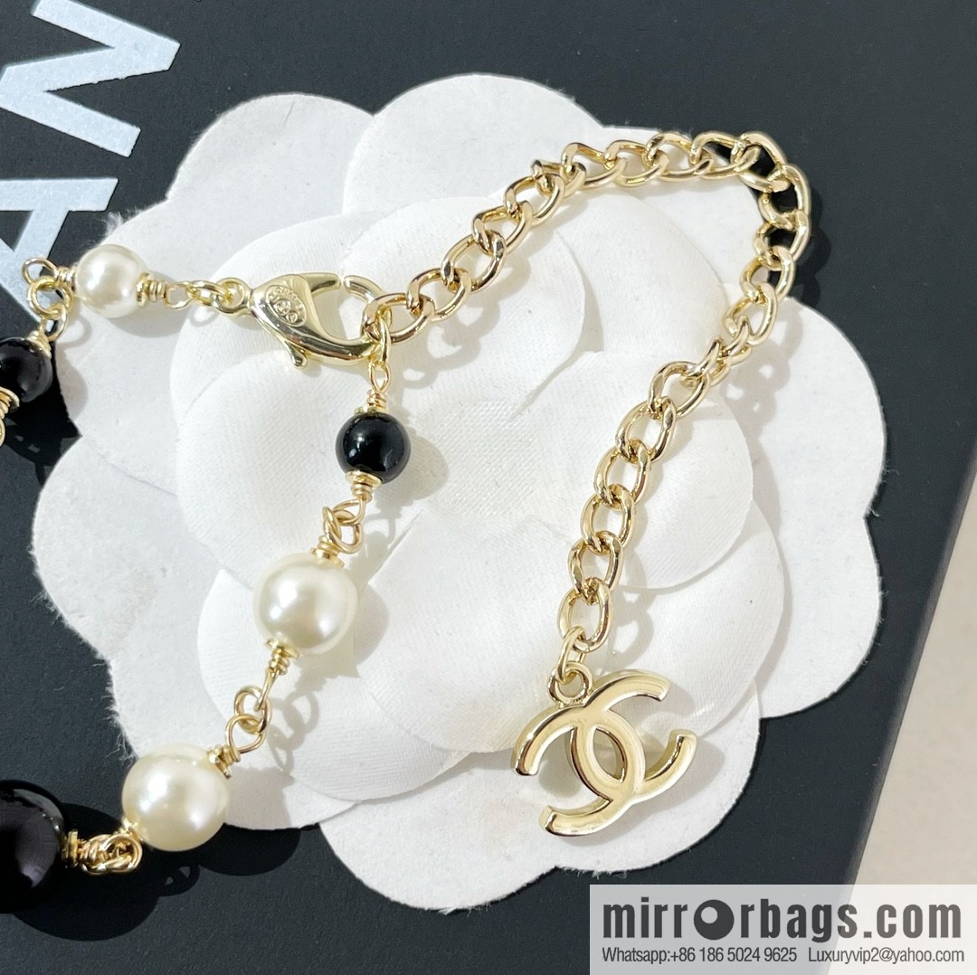 New ☑️ Chanel double c peach heart necklace sweater chain