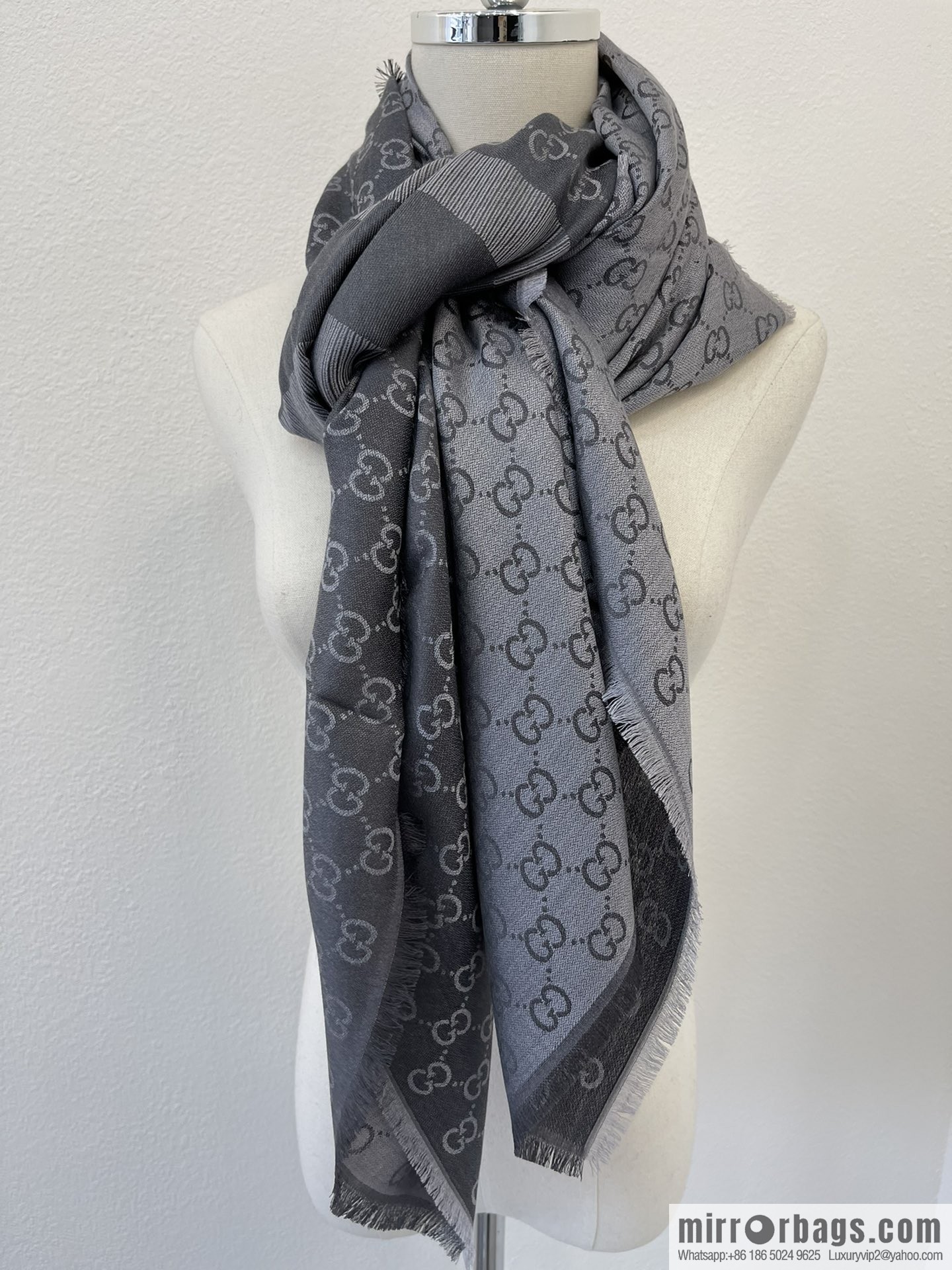 GUCCI Gucci silk-wool blend scarf